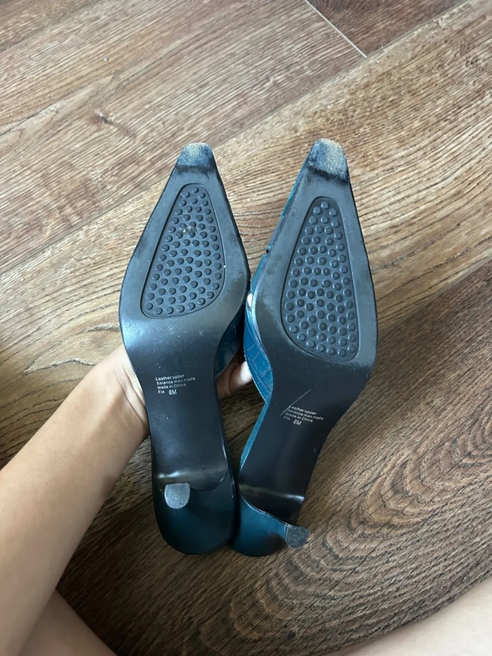 Vintage Alfani Teal Blue Kitten Heels
